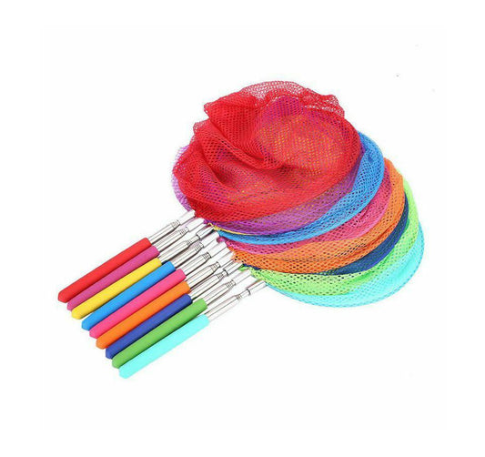 Extendable Fishing Net with Stainless Steel Handle, 17-64cm, Assorted Colours, SKU 6508