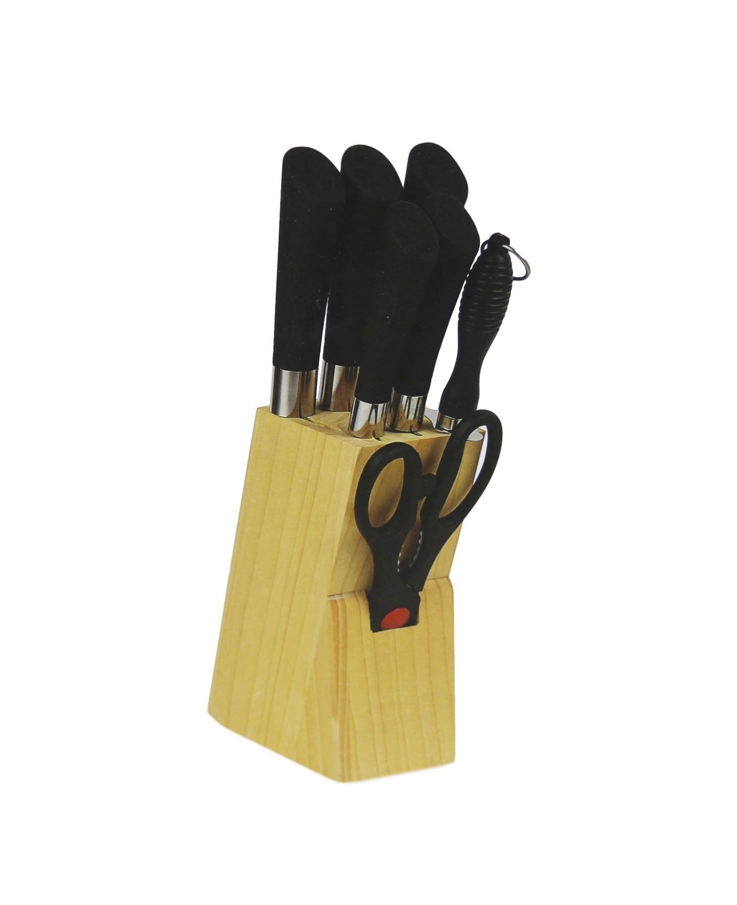 SQ Professional Stainless Steel Knife Set of 8 including Block and Scissors 8888 (Parcel Rate)