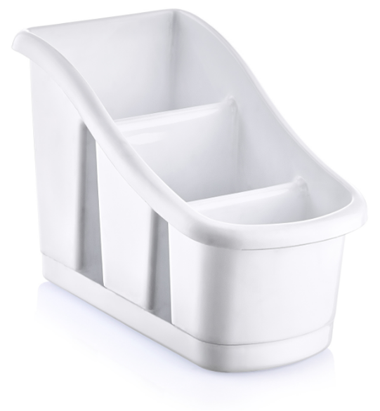 Plastic Step Cutlery Holder with Drip Tray Assorted Colours D14003 (Parcel Rate)