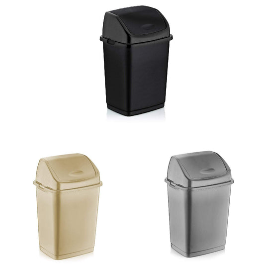 Plastic Kitchen Fantasy Swing Bin 50 Litre Assorted Colours D09705 (Big Parcel Rate)