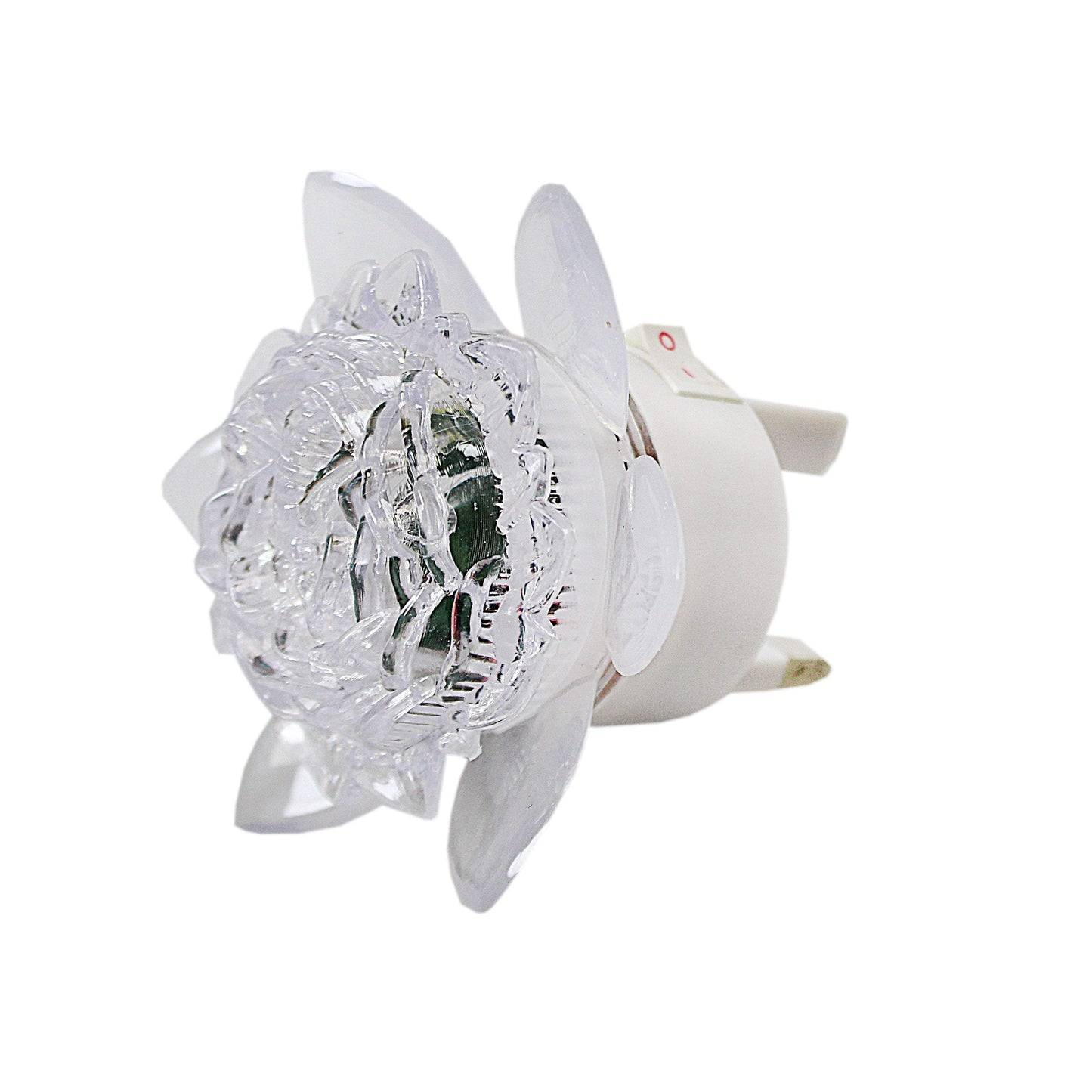 LED Plug In Floral Light Up Night Light 3 Beautiful Colours 2585 (Parcel Rate)