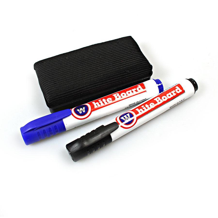Whiteboard Marker Pens and Eraser Set 5124 (Parcel Rate)