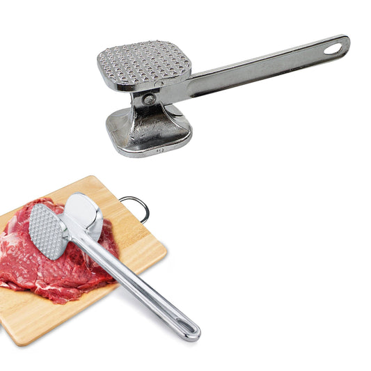 Metal Meat Mallet Aluminium Tenderizer Steak Beef Chicken Hammer Kitchen Tool 4772 (Parcel Rate)