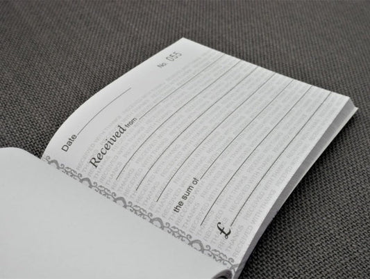 Duplicate Receipt Book 2 Assorted Designs Numbered 001-100/5 x 4'' P1022 A (Parcel Rate)
