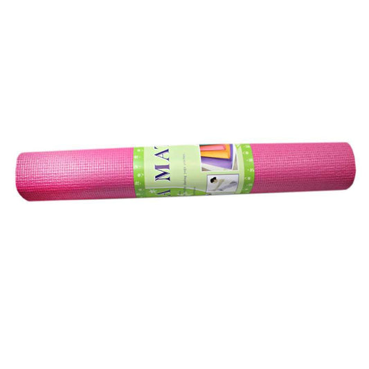 Roll Up Yoga Mat 173 cm x 61 cm x 4 mm Assorted Colours 1068 (Parcel Rate)