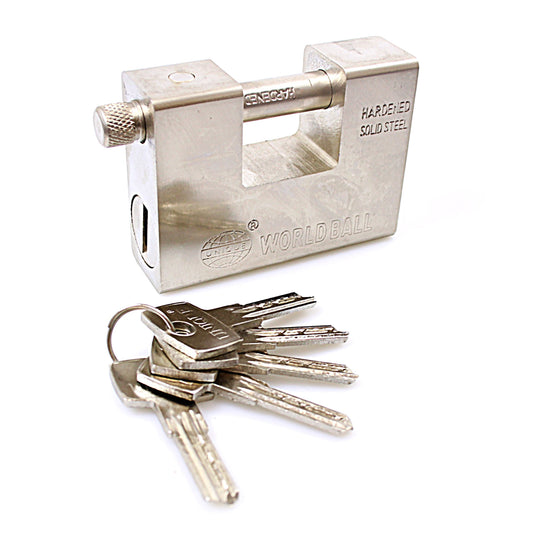 Metal Security DIY World Ball Lock with Keys 94mm 0253 (Parcel Rate)