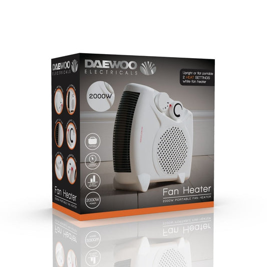 Daewoo Upright Fan Heater 2000W HEA1139 / DL2002  (Parcel Rate)