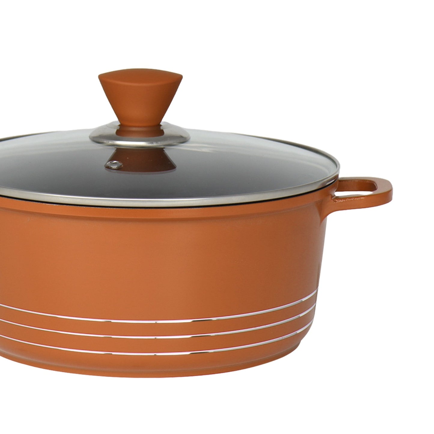 Laria Non Stick Die Cast Stockpot Pan Set 4pcs Copper 10879 A (Big Parcel Rate)