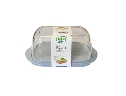 Hobby Plastic Pearl Butter / Cheese Storage Container Dish 18.5 x 7 x 10cm Assorted Colours 031229