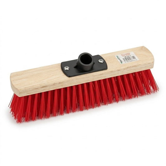 Wooden Stiff Brush Red/Green 30cm Bristles 33 x 15 x 8cm 393g SKU SK28374