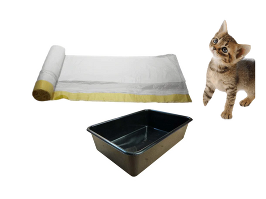 Cat Litter Bin Bag Liners with Drawstring 70 x 43 cm Roll of 15 B0015 / 100438 (Parcel Rate)