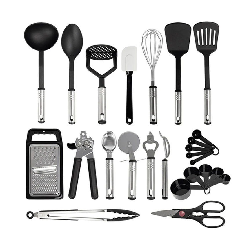 Plastic Kitchen Cooking Utensil Set of 17 10488