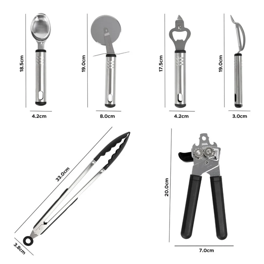 Plastic Kitchen Cooking Utensil Set of 17 10488