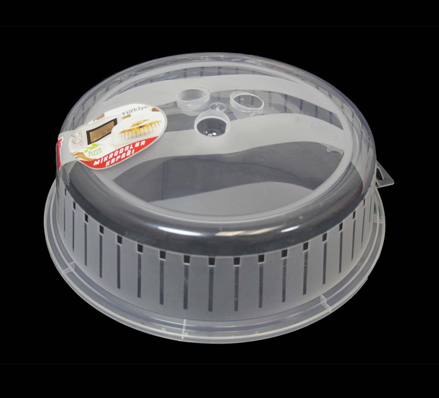 Plastic Microwave Food Plate Cover 26cm D10506 (Parcel Rate)