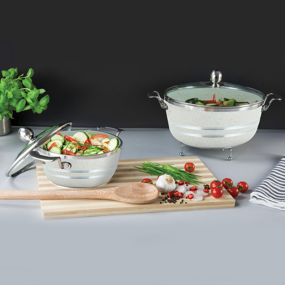 SQ Professional Seramiq Mianra Diecast Stockpot Set of 5 Howlite 11728 (Big Parcel Rate)
