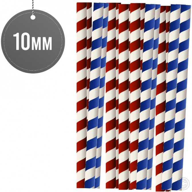 Biodegradable Paper Straws 6MM x 190MM 50pack ST80141