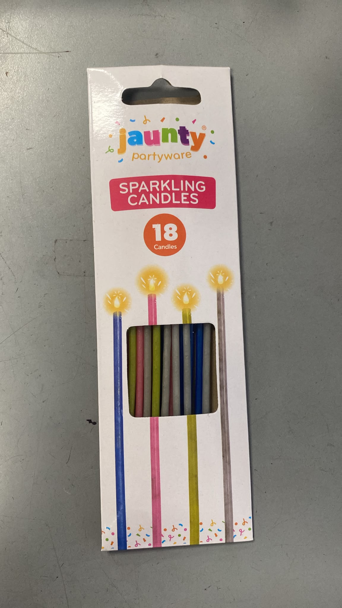 Sparkling Candles 18pk 20x6x1cm 27g SKU 311365