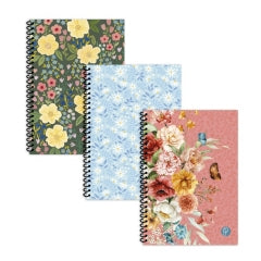 Floral A5 Spiral Notebook 21x15.4x0.8cm 140g SKU P1152