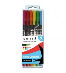 Fineliners, 6pk Colourful 16x6.3x1.5cm 43g SKU P3125