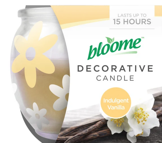 Bloome Decorative Sleeve Candle Indulgent Vanilla 215g SKU 316162