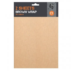 Brown Kraft Wrap 100 x 70cm, 2 sheets SKU A2460