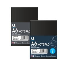 U. A6 Notepads for Convenient Note Taking Pocket Sized 5 Pack 15x10.5x1.8cm 165g SKU MW-5056709023135-PP