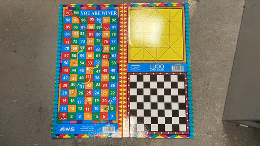 All In One Boardgames (Ludo, Chess, Alquerque, Snakes and Ladders) SKU-LUDO24 Closed30x60x1cm Open60x60x1cm 920g