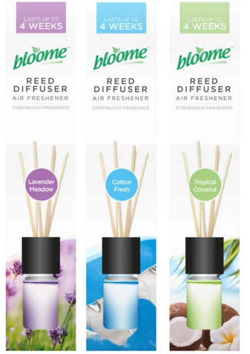 Bloome Assorted Fragranced Reed Diffusers 30ml 3241248