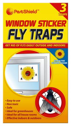 Window Sticker Fly Traps 3pk PRO1004A
