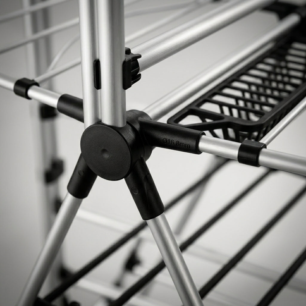 Cloth Dryer 18M x 6 Expandable Drying Rack – Rust-Resistant Aluminium, Foldable Design, SKU MH-301