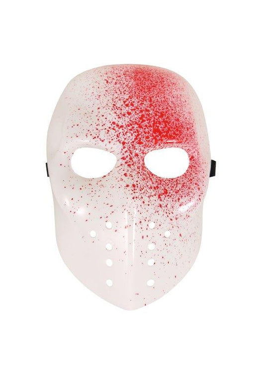 Blooded White Adult Face Mask Halloween Accessory V51343 A  (Parcel Rate)