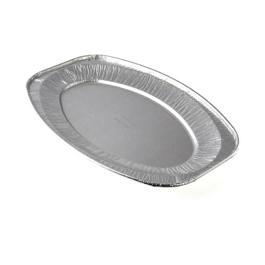 2 Pack 17" Aluminum Oval Foil Platter Serving Tray Oven Safe ST7169