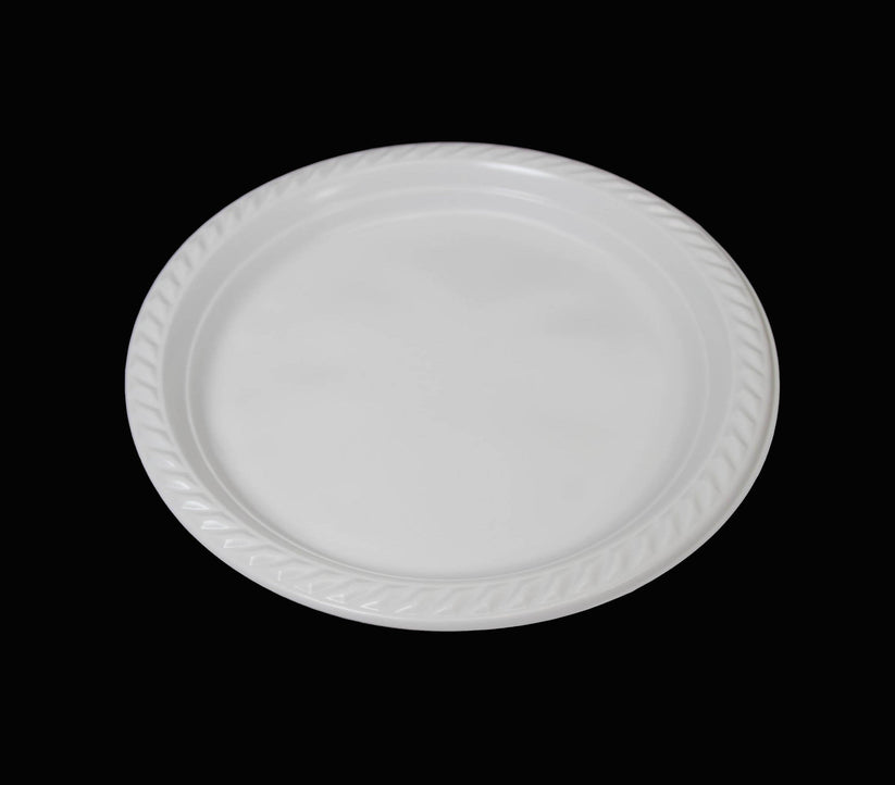 Disposable White Plastic Plate 26 cm Pack of 10 SK1035