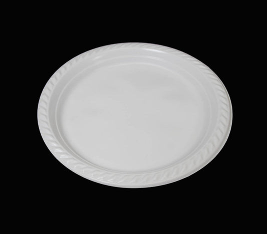 Disposable White Plastic Plate 26 cm Pack of 10 SK1035