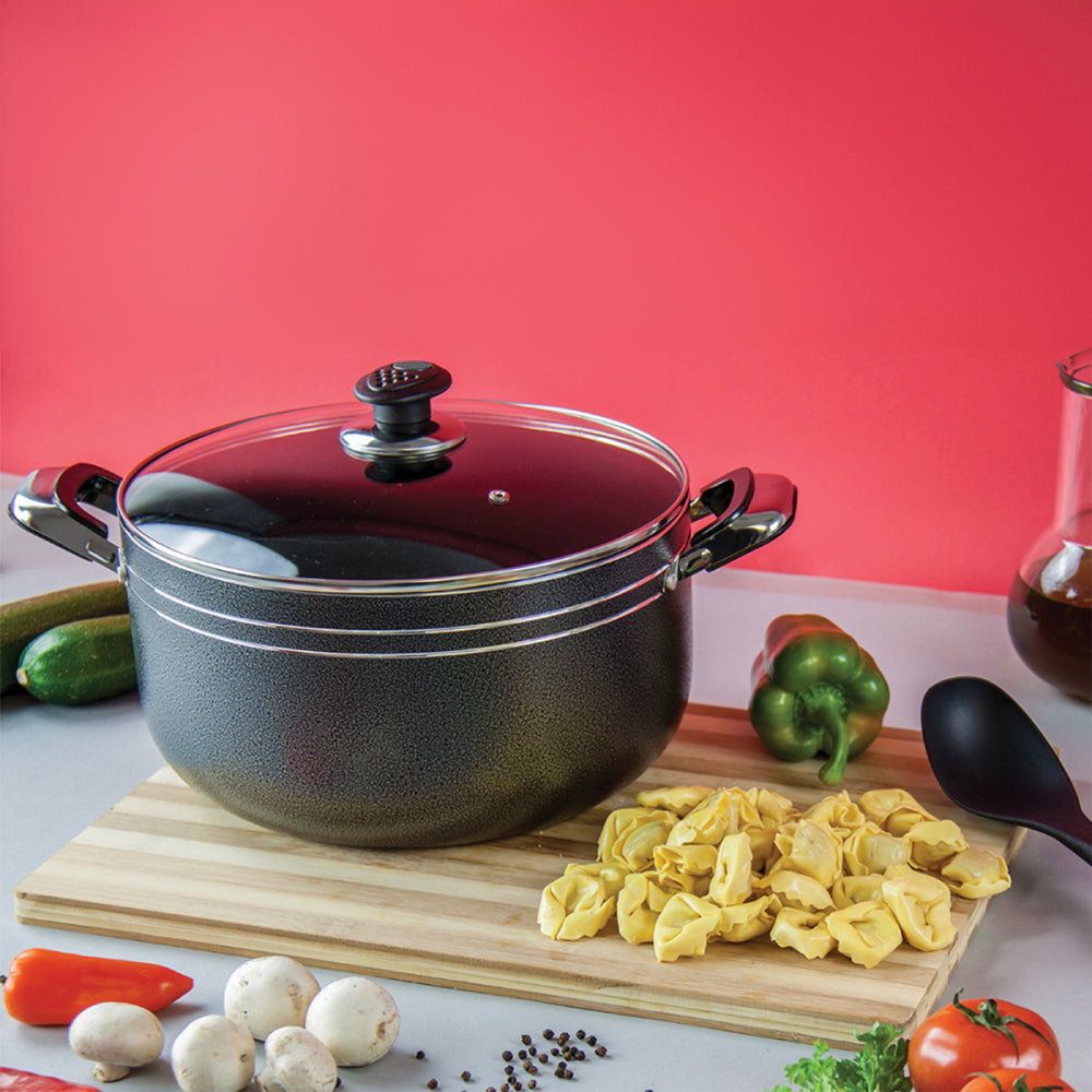 Una Non-stick Athena Stockpot Set of 5 18-20-22-24-26cm 2733 (Big Parcel Rate)
