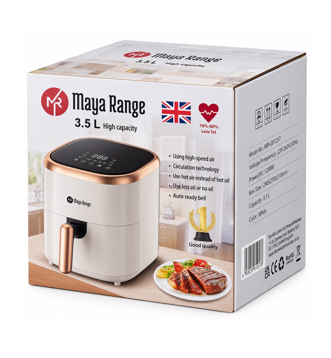 Air Fryer 3.5L 1200W SKU MRGB1257