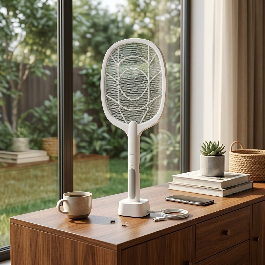 Dual-Use Electric Mosquito Swatter 371g 56x22x8cm 1200mAh SKU8223