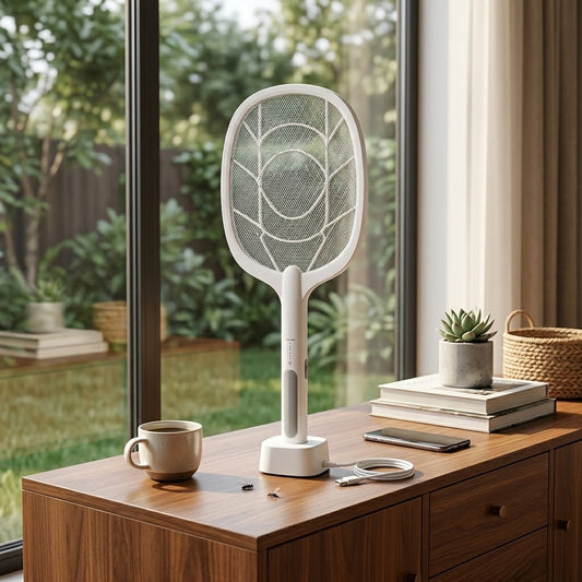 Dual-Use Electric Mosquito Swatter 371g 56x22x8cm 1200mAh SKU8223