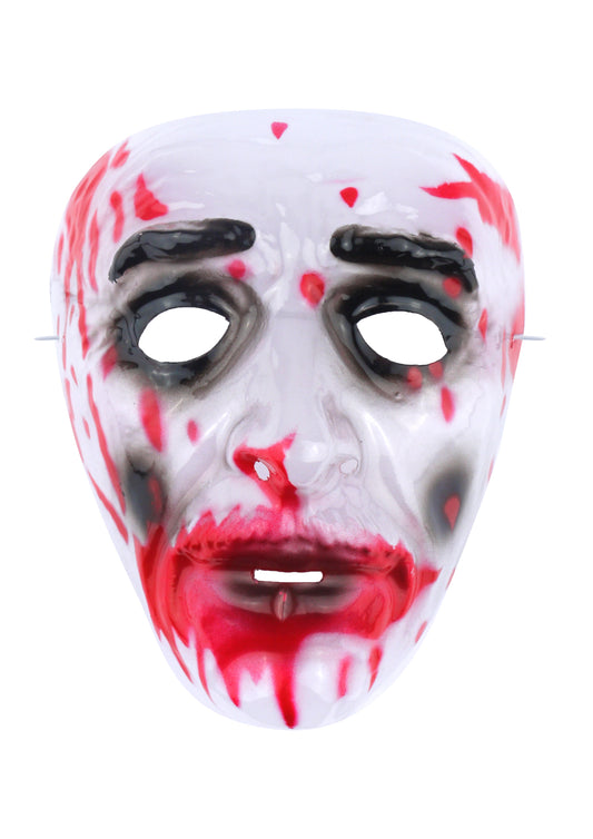 Halloween Bloody Face Mask Clear V21225 (Parcel Rate)