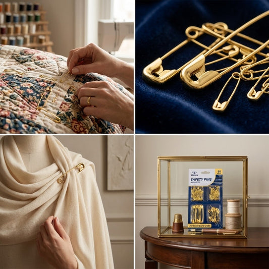 Safety Pins 80-Pack Mixed Sizes (10×45mm, 10×55mm, 30×27mm, 30×30mm) SKU SW2