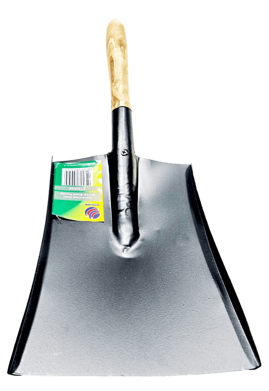 Galvanised Steel Shovel with Wooden Handle 48 x 17 cm ST80056 (Parcel Rate)