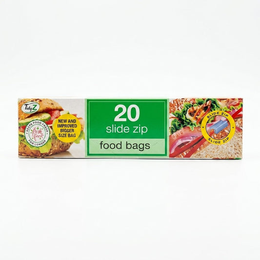 20 Slide Zip Food Bags – Secure Storage Solution, SKU B00735