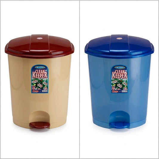18 Litre Pedal Bin Stainless Steel Kitchen Waste Rubbish Clean Keeper Mixed Colour SKU D01015/PB50