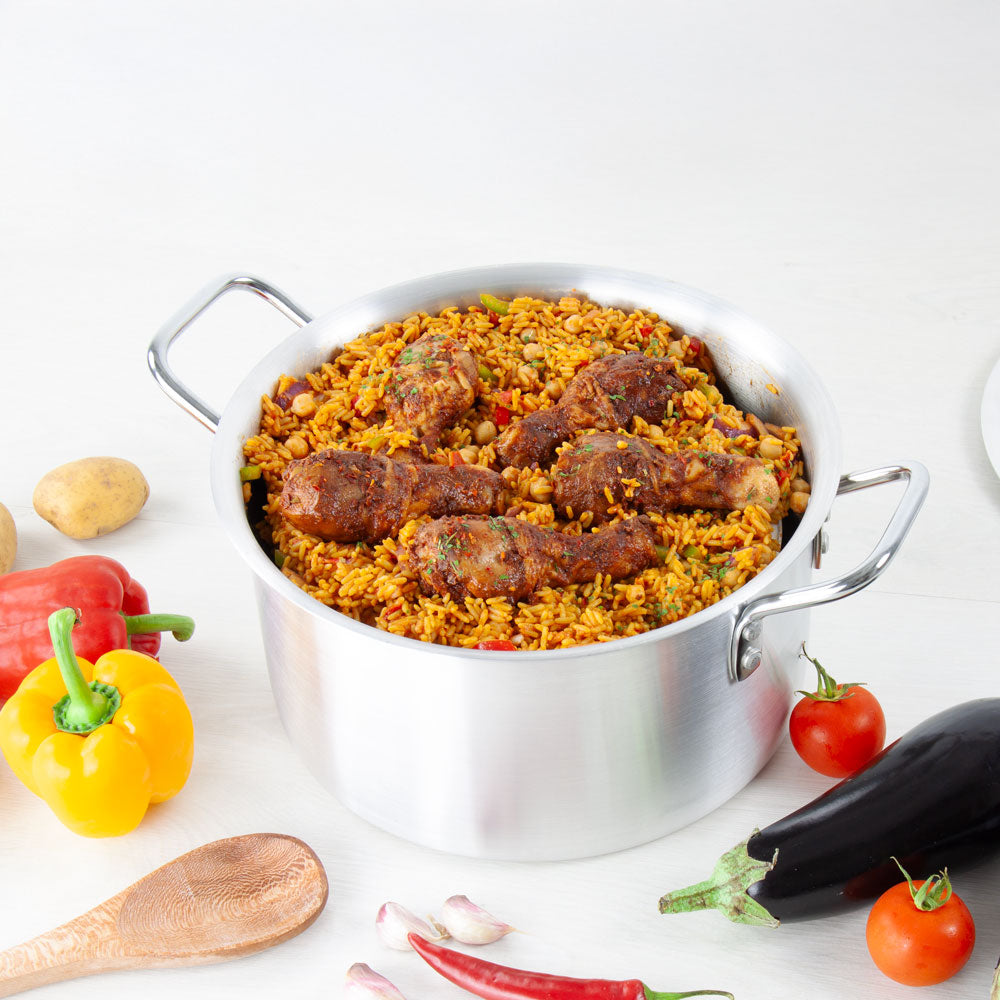 SQ Professional Galaxis Carina Aluminium Casserole Set of 5 18-20-22-24-26cm 2159 / 4881  (Big Parcel Rate)