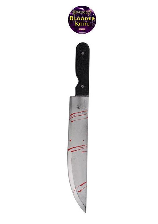 Halloween Fancy Dress Plastic Bloody Knife Decoration 50 cm V41085 (Parcel Rate)