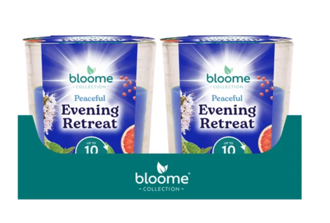 Bloome Glass Jar Candle 95g Evening Retreat SKU 324984