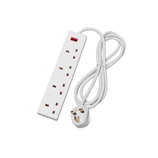 4 Gang Standard Extension Lead 2 Metre EXT1055