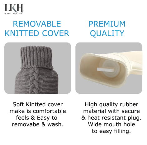 Hot Water Bottle and Slipper Gift Set SKU 9234