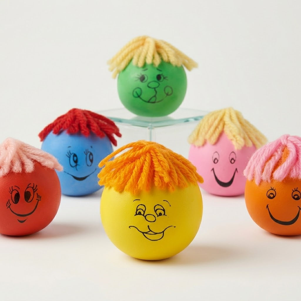 Children's Moody Squeeze Face Stress Relief Toy 3-4cm Assorted Colours SKU T35304