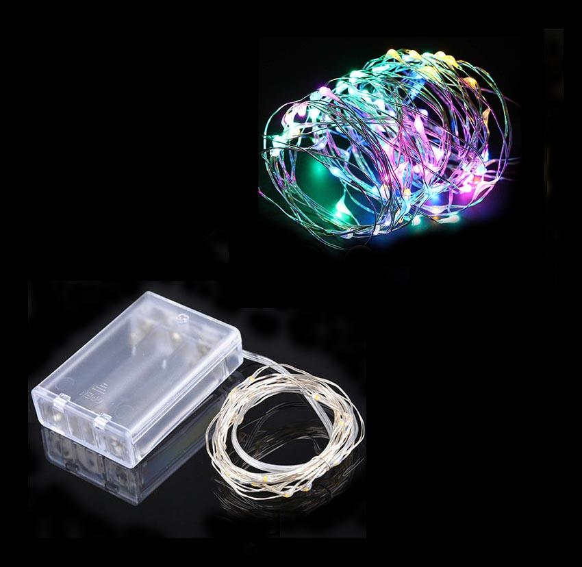 LED Christmas Fairy Light String Battery Operated 3M Multicolour 8084 (Large Letter Rate)